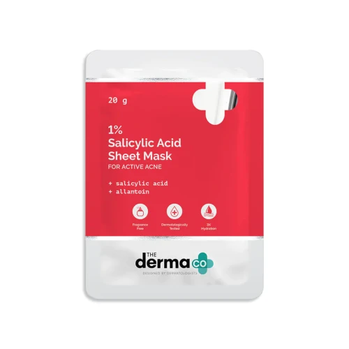 The Derma Co. 1% Salicylic Acid Sheet Mask 20gm