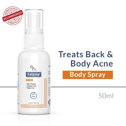 Fixderma Salyzap Body Spray For Acne on Back, Shoulders, Neck & Chest - 50ml