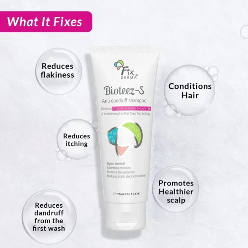 Fixderma Bioteez-S, Anti Dandruff Shampoo - 75ml