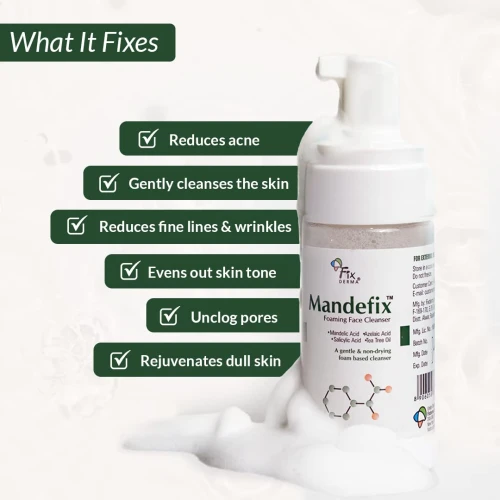 Fixderma Mandefix Foaming Face Cleanser - 100ml