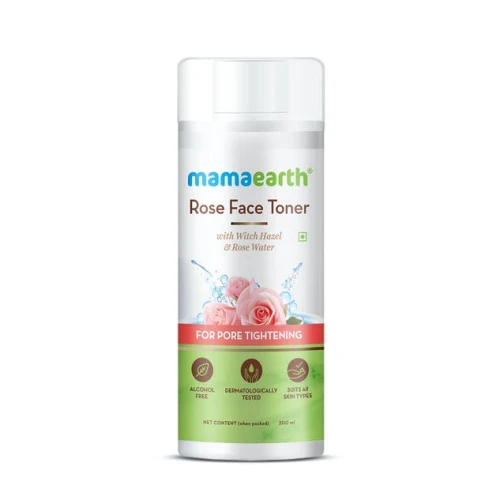 Mamaearth Rose Water Face Toner with Witch Hazel & Rose Water for Pore Tightening - 200ml