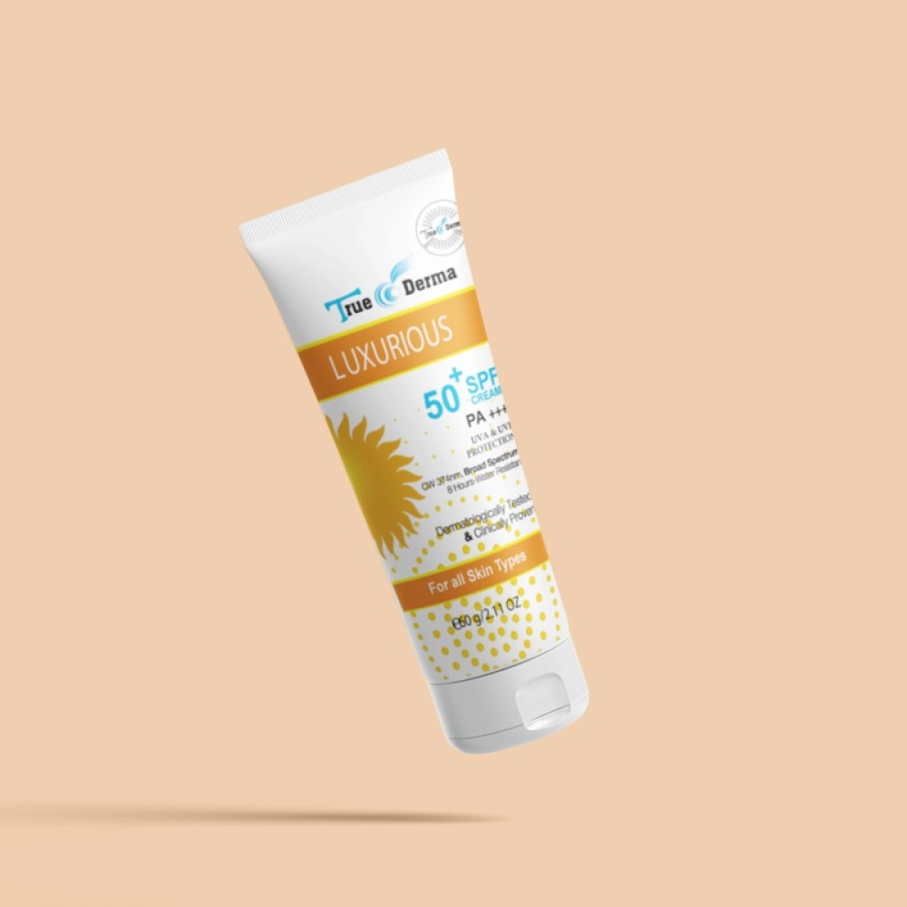 True Derma Luxurious SPF 50 Sunscreen Cream 60gm