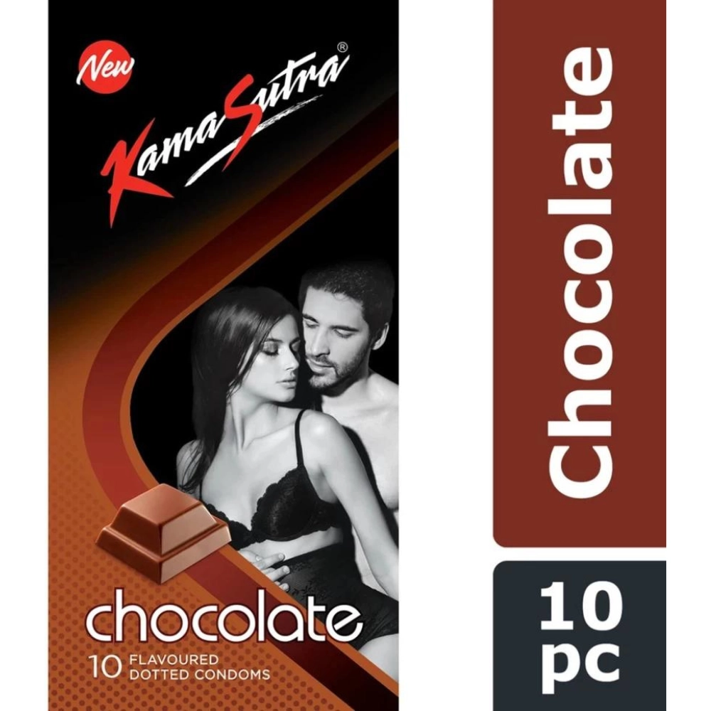 Kamasutra Chocolate Flavoured Condoms (pack Of 10)