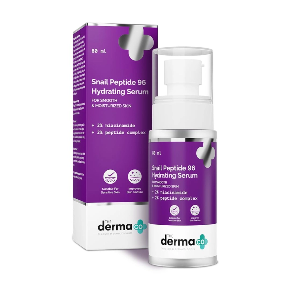 The Derma Co Snail Peptide 96 Hydrating Serum 80 ml