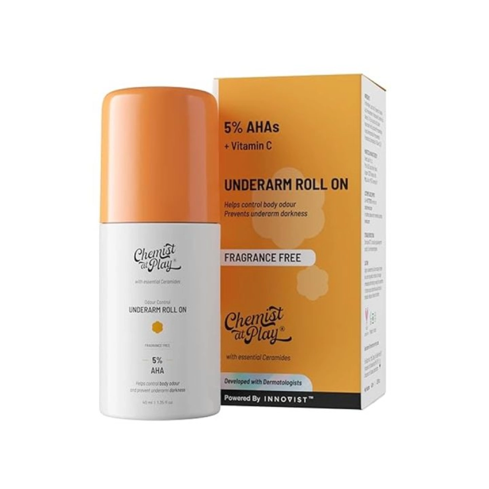 Chemist At Play Under Arm Roll On - Fragrance Free - 40ml