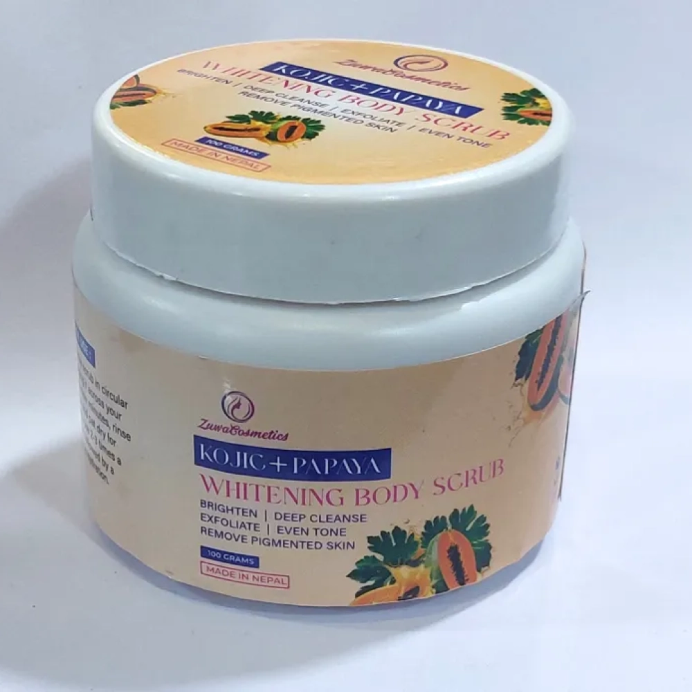 Zuwa Cosmetics Kojic & Papaya Exfoliating Body Scrub 100g