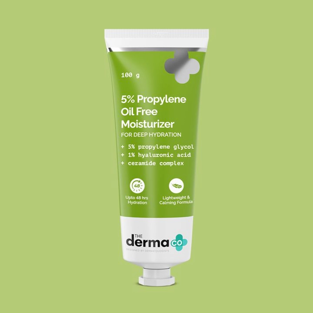 The Derma Co. 5% Propylene Oil-Free Moisturizer with Propylene Glycol & Hyaluronic Acid - 100 g