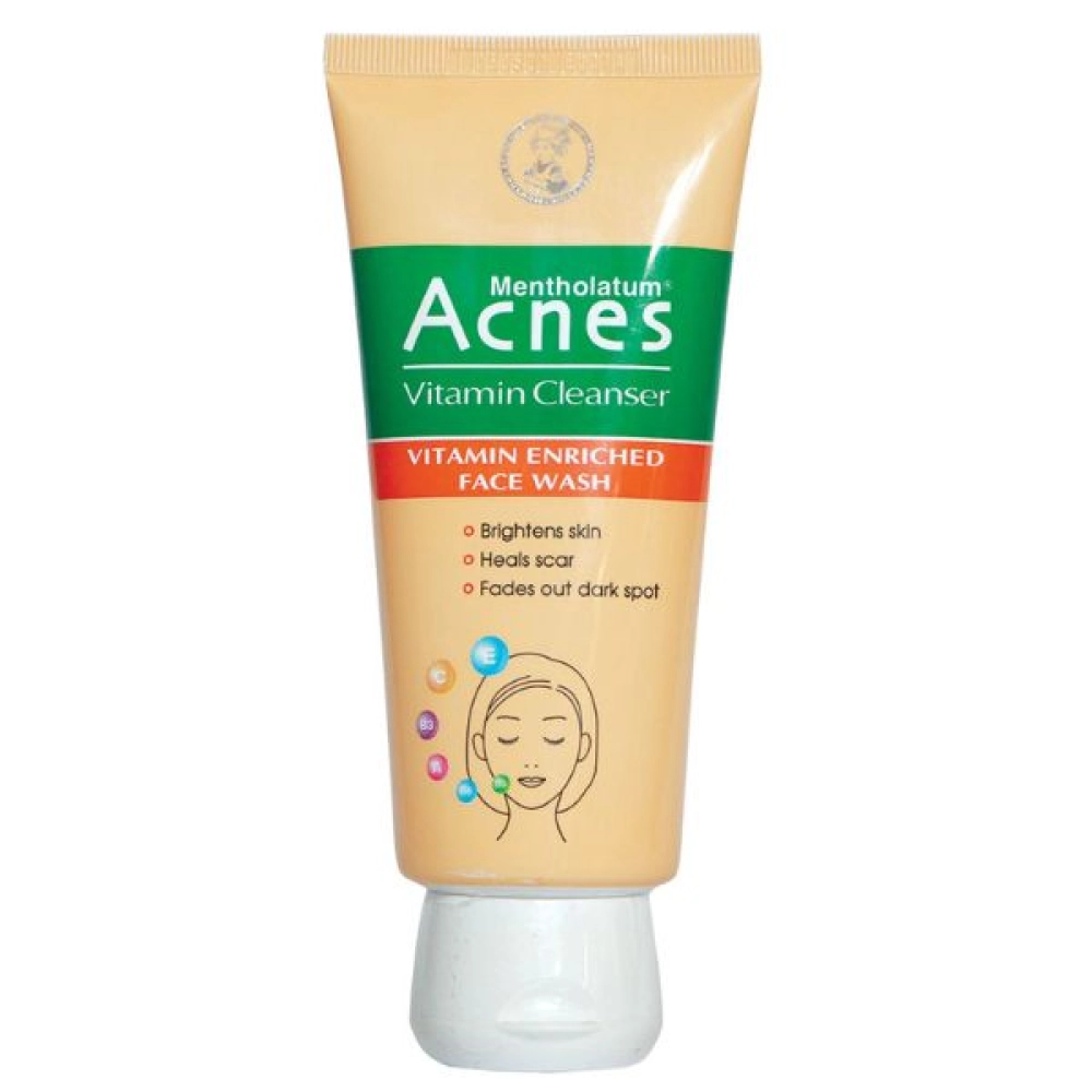 Acnes Vitamin Cleanser, Brightens skin, Heals scars, Fades out dark spots - 150gm