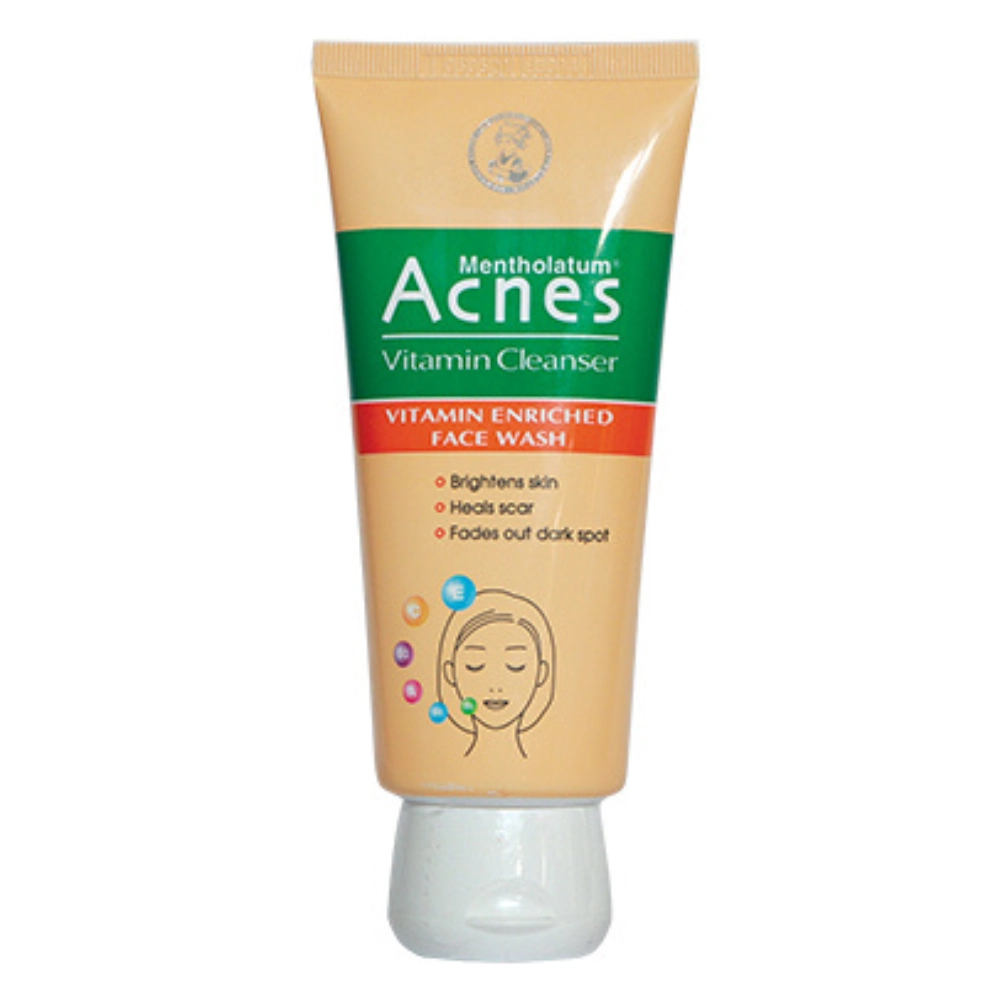 Acnes Vitamin Cleanser, Brightens skin, Heals scars, Fades out dark spots - 100gm