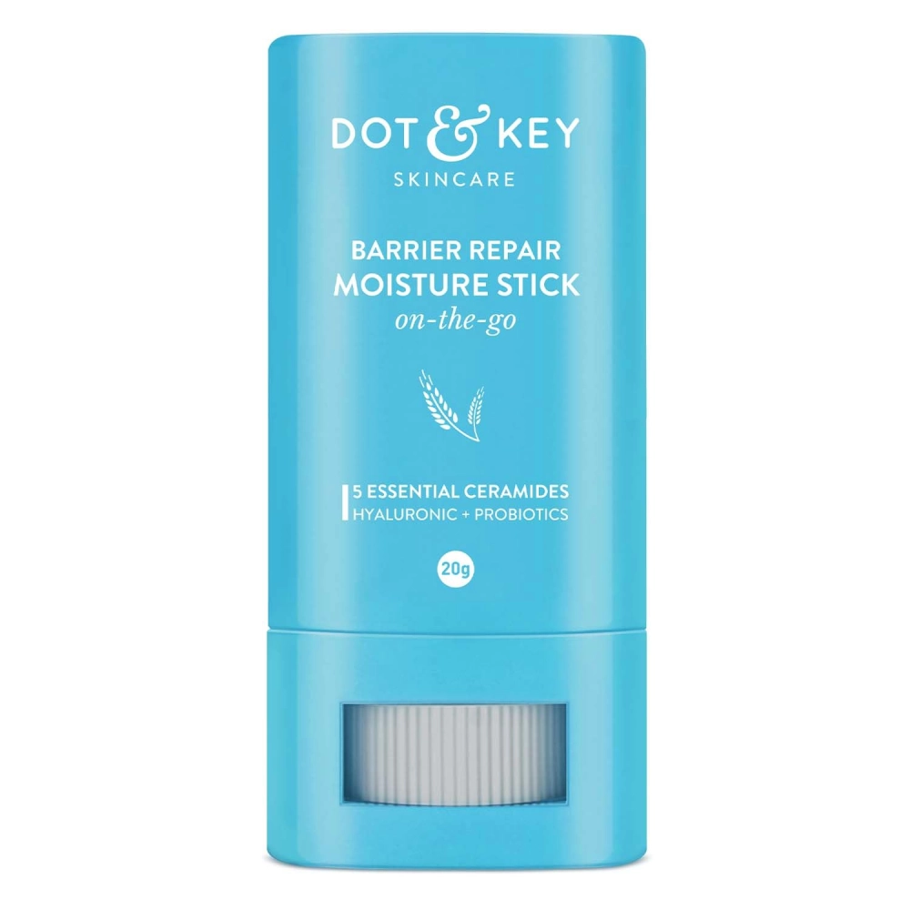 Dot & Key Barrier Repair Moisture Stick On-The-Go Non Sticky Ceramides Moisturizer With Hyaluronic + Probiotic For Intense Moisturization&Skin Strengthening|For Dry Skin, Normal & Sensitive Skin|20G