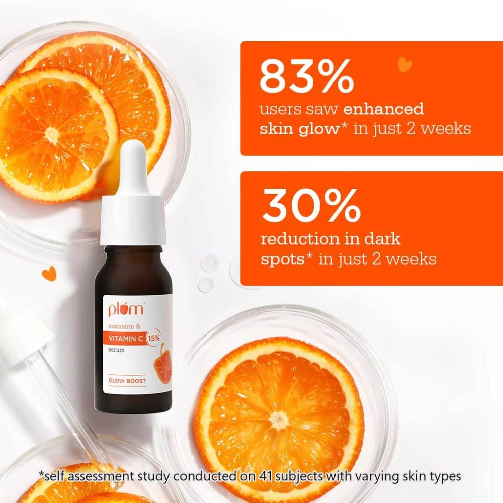 Plum 15% Vitamin C Serum for Face with Mandarin - 30ml