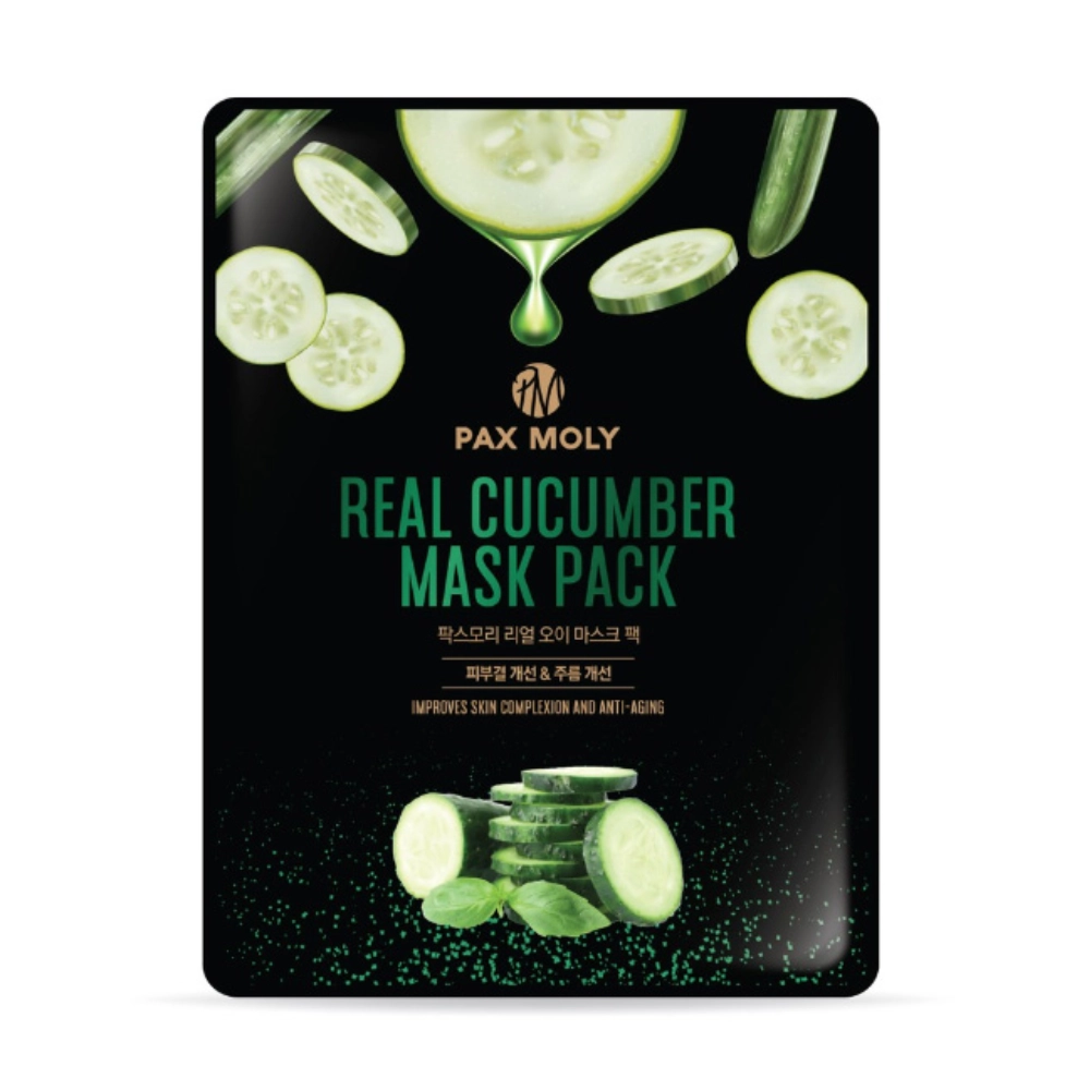 Pax Moly Real Cucumber Sheet Mask Pack 25ml