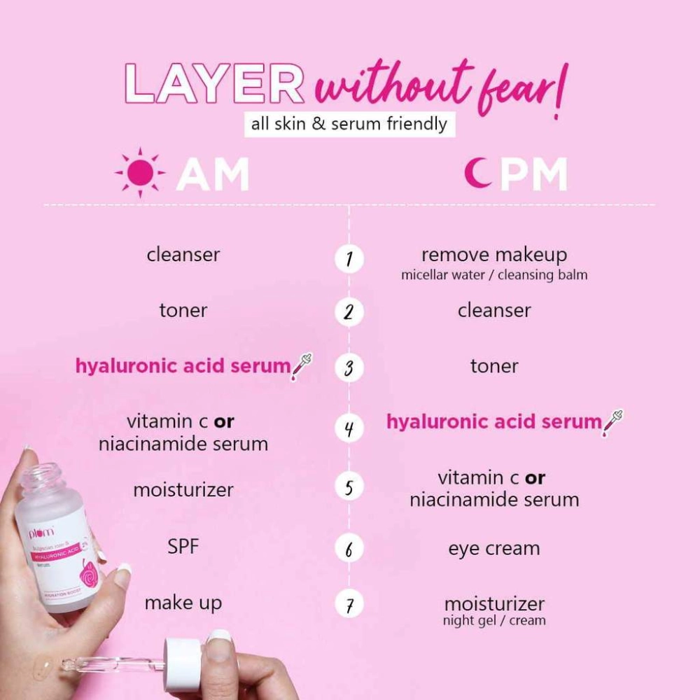 Plum Bulgarian Rose & 2% Hyaluronic Acid Serum 30ml