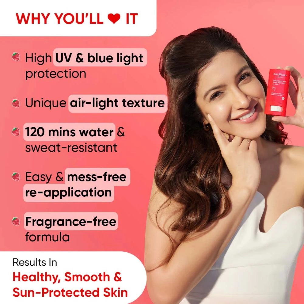 Dot & Key Strawberry Dew Sunscreen Stick SPF 50+ PA++++ 20g