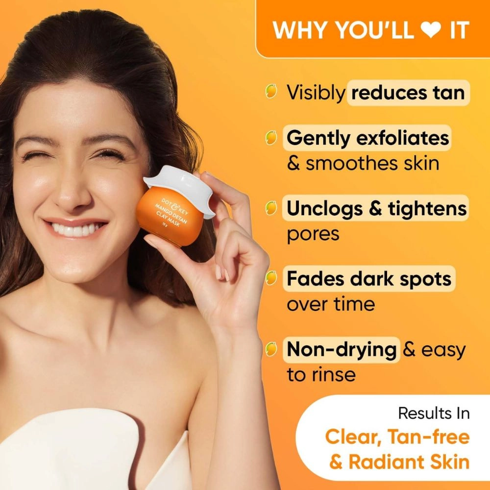 Dot & Key Mango Detan Tan Removal Clay Mask - 70g