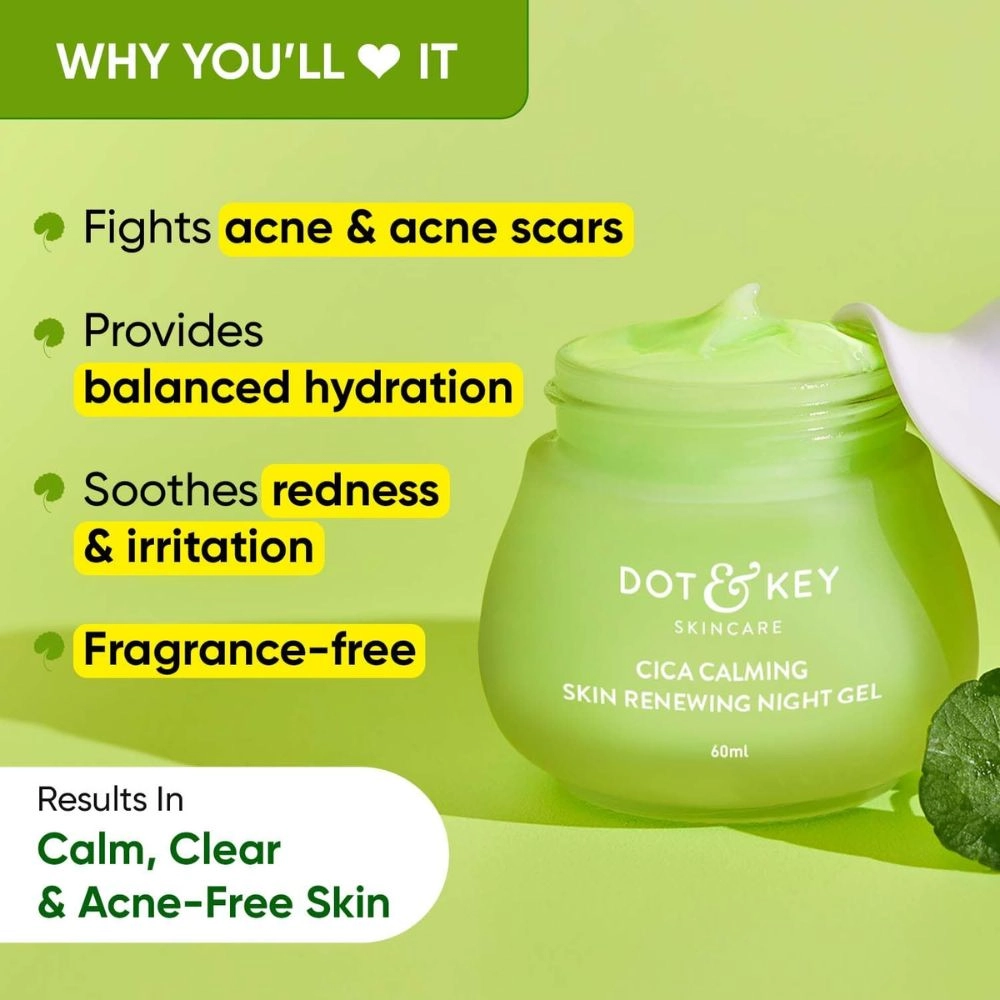Dot & Key Cica Calming Skin Renewing Night Gel - 60ml