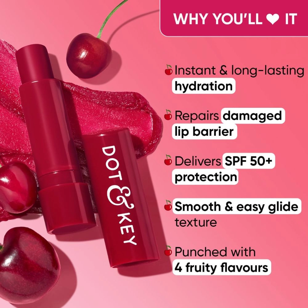 Dot & Key SPF 50+ Barrier Repair Hydrating Lip Balm Cherry Crimson 4.5g