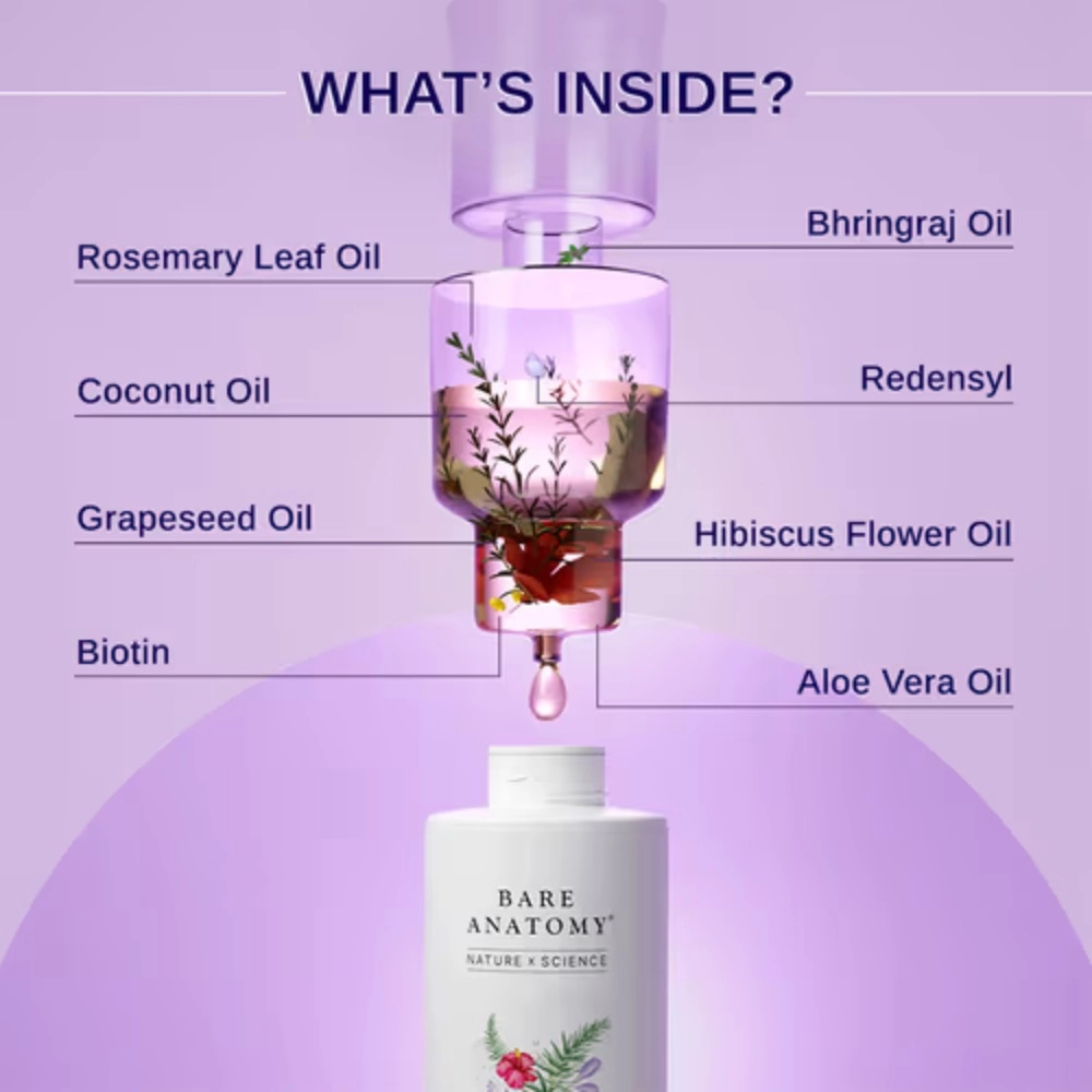 Bare Anatomy Rosemary & Hibiscus Hair Growth Oil 100ml