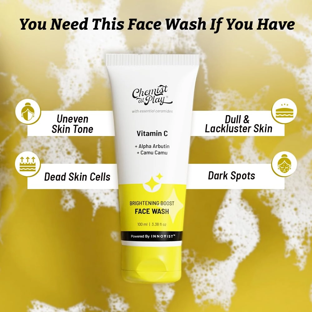 Chemist At Play Brightening Boost Face Wash 100ml