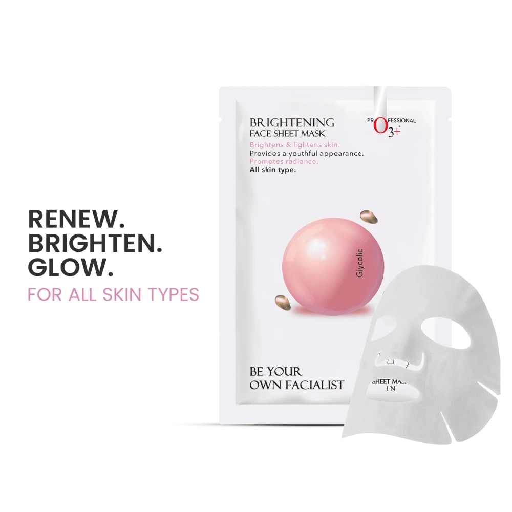 O3+ Facialist Brightening Face Sheet Mask With Glycolic