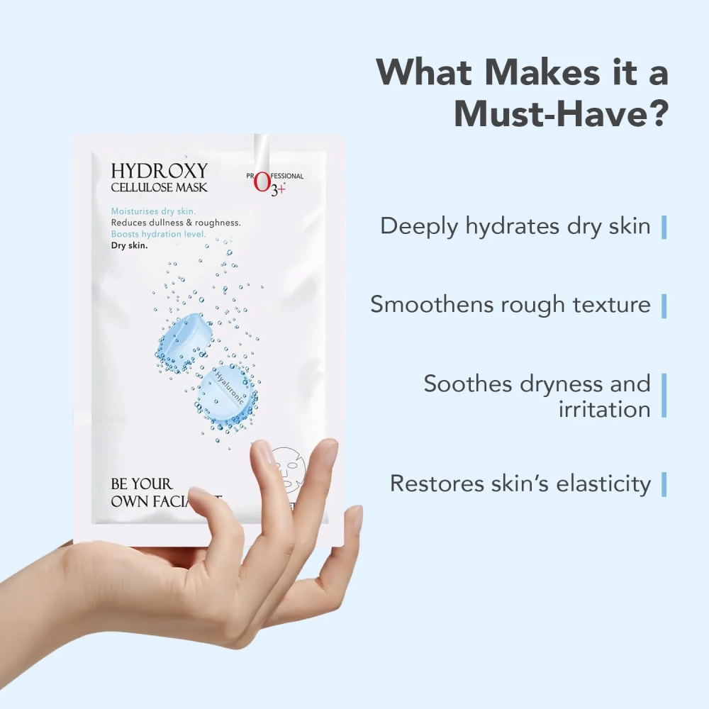 O3+ Facialist Hyaluronic Hydroxy Cellulose Mask