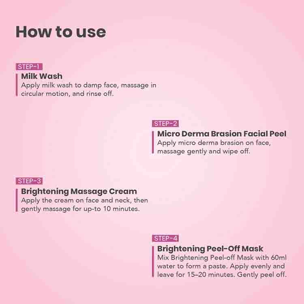 O3+ Brightening Facial Kit With Peel Off Mask for Dull Skin