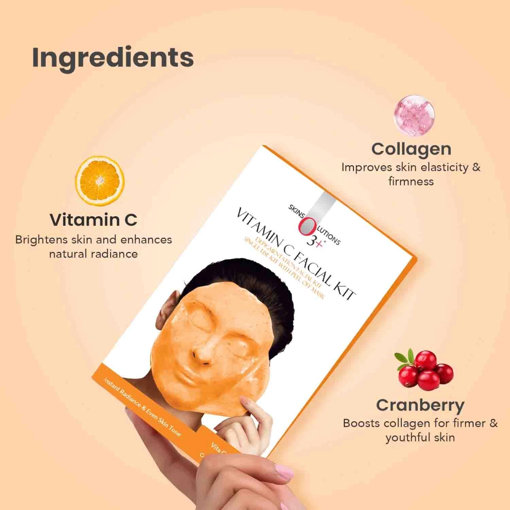 O3+ Vitamin C Facial kit peel off for Pigmentation